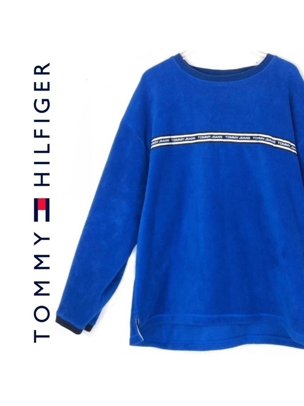 VINTAGE Tommy Hilfiger Oversized Fleece Sweatshirt